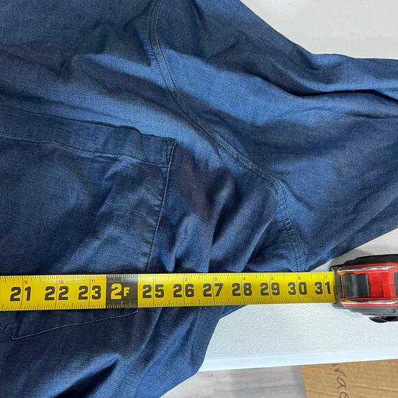 New! Universal Standard Chambray Blue Shirt Dress Tie Waist Womens 7X - Picture 7 of 8